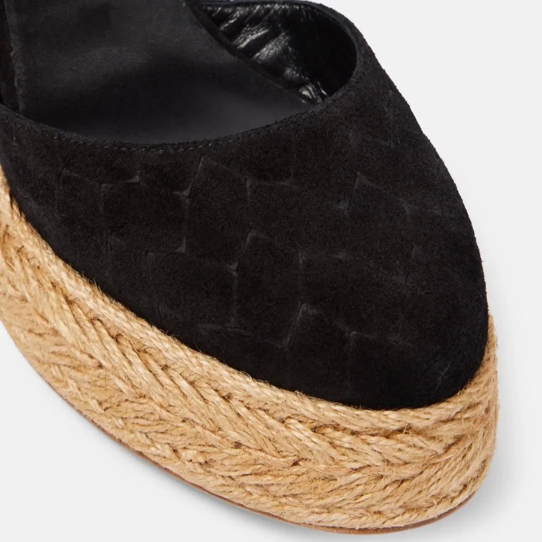 Stunning Thick Straw Bottom Sandals