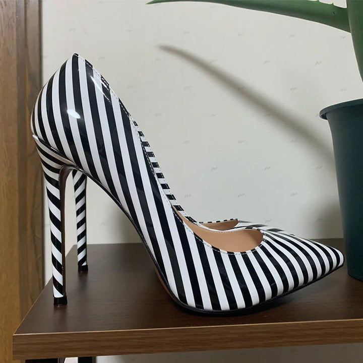 Zebra Stripe Women's High Heel