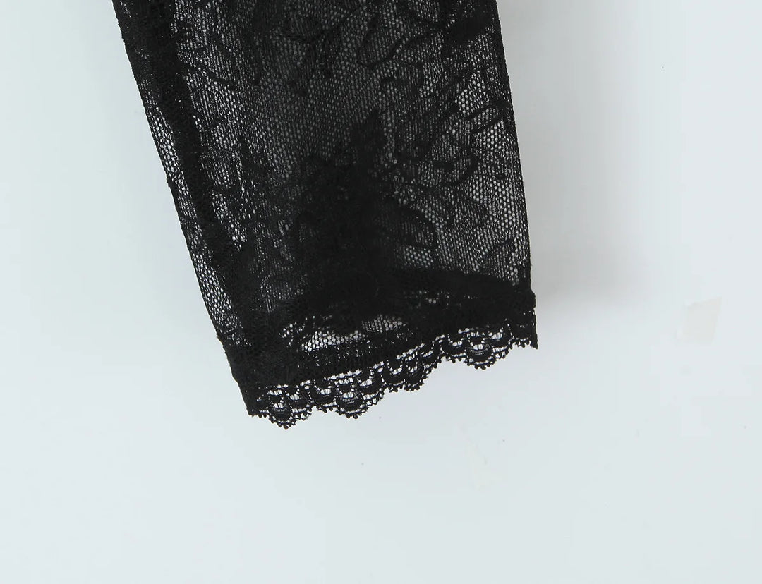 Luxury Semi-Sheer Crop Tee