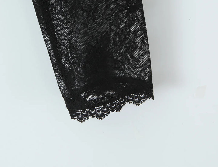 Luxury Semi-Sheer Crop Tee