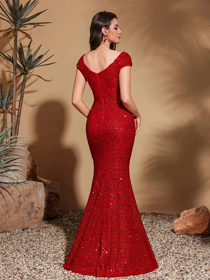 Luxury Retro Sequins Evening Dress