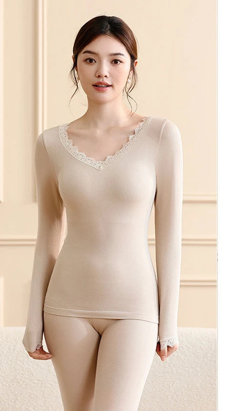 Poised Thermal Wool Blend Underwear Set