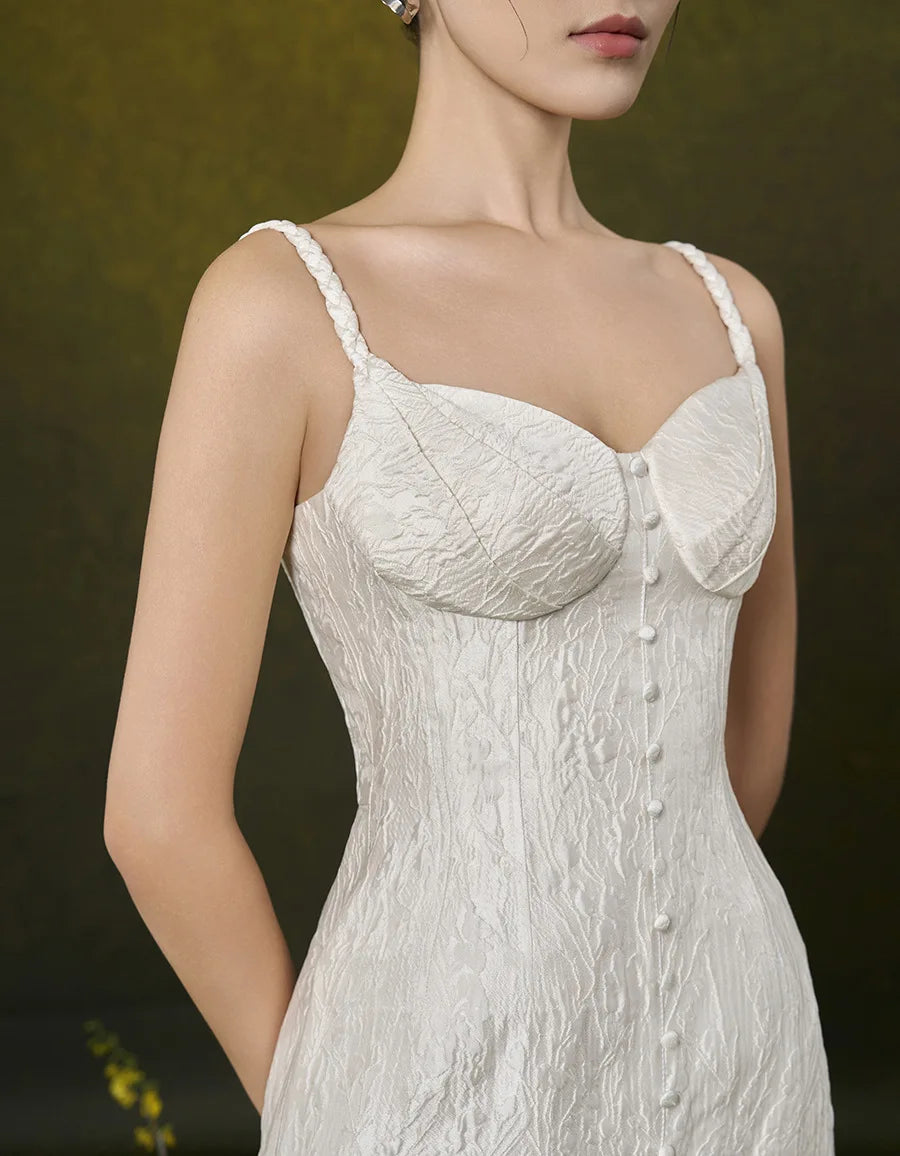 Modern Chest Wrap Split Dress