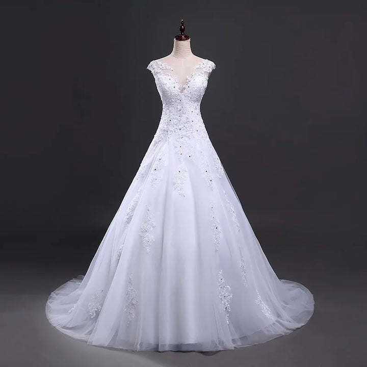 Modern Lace A-Line Wedding Dress