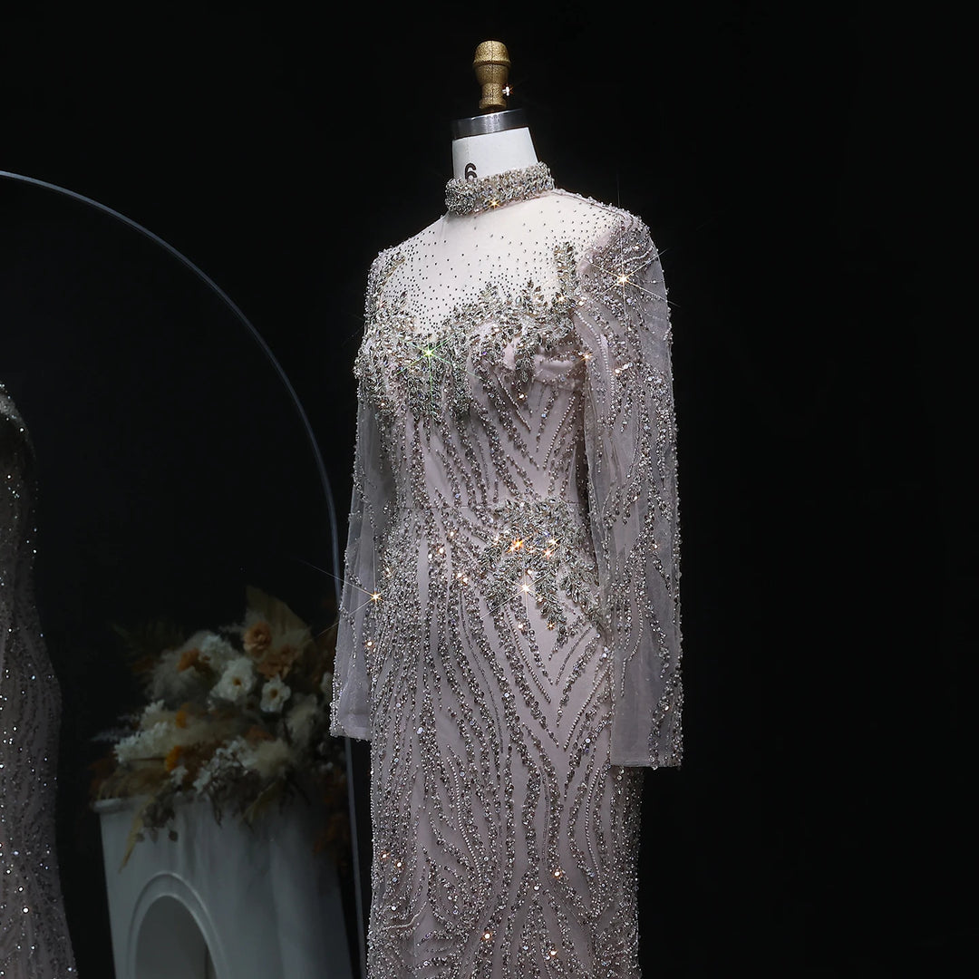 Attractive Beaded Arabian Evening Dress