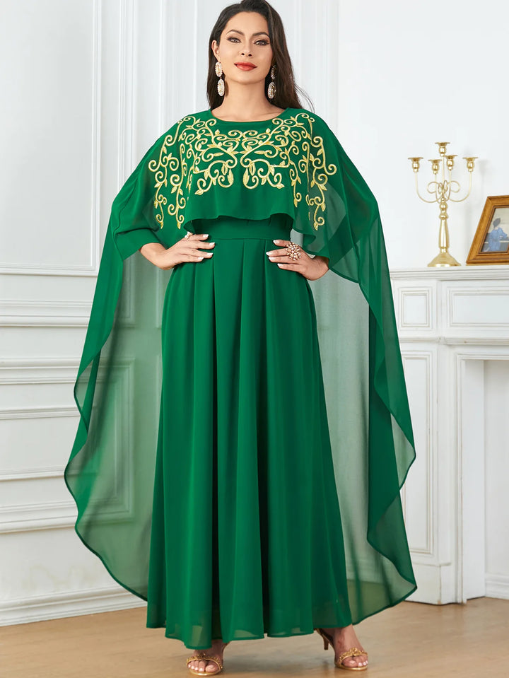 Embroidered Robe Kaftan Dress