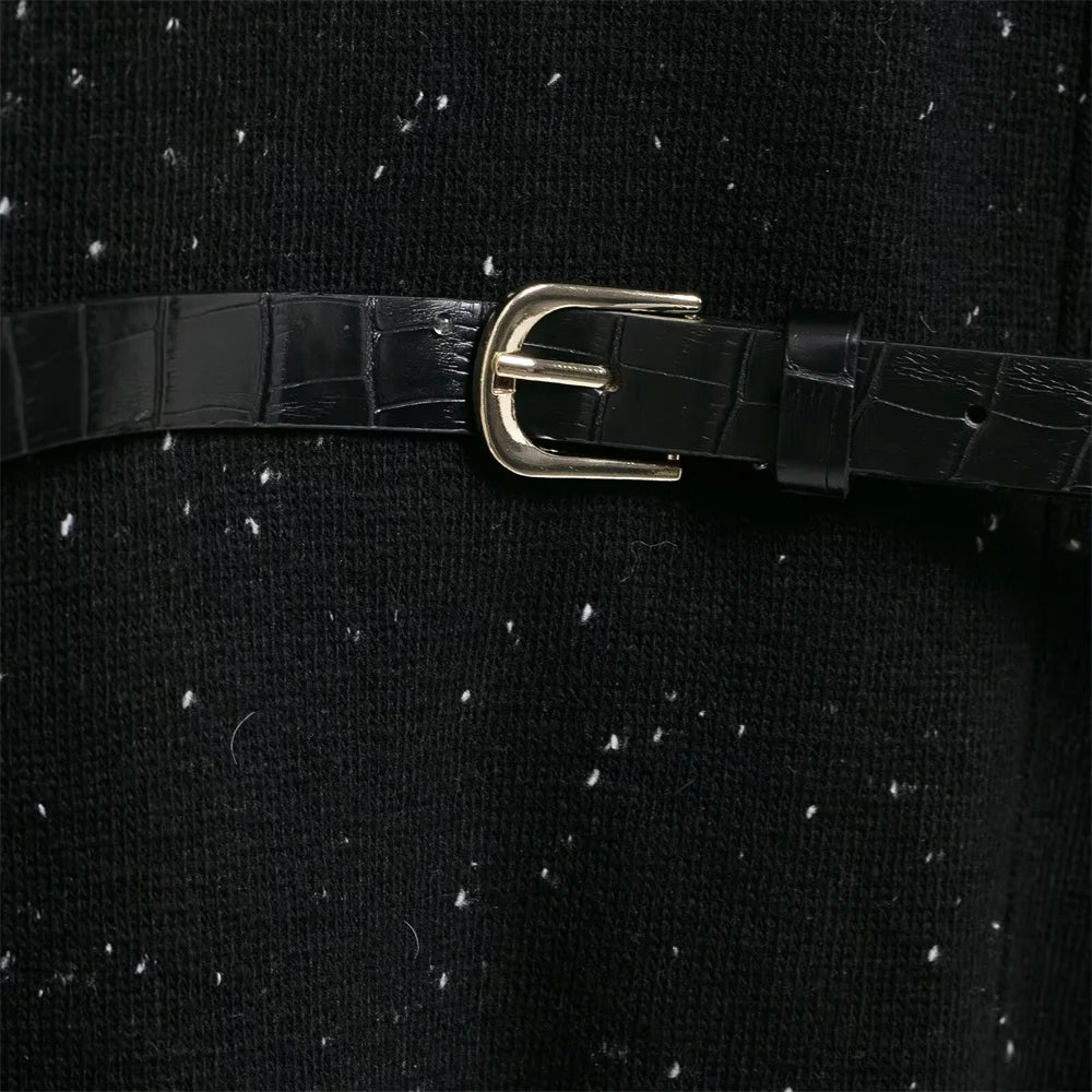 Casual Stand-up Collar Knitted Sweater