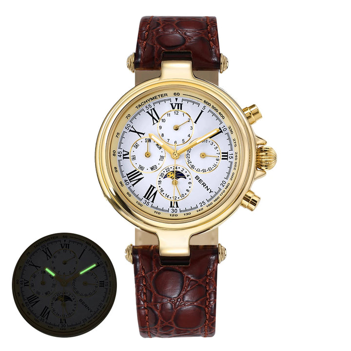 Classic Leather Strap Automatic Watch