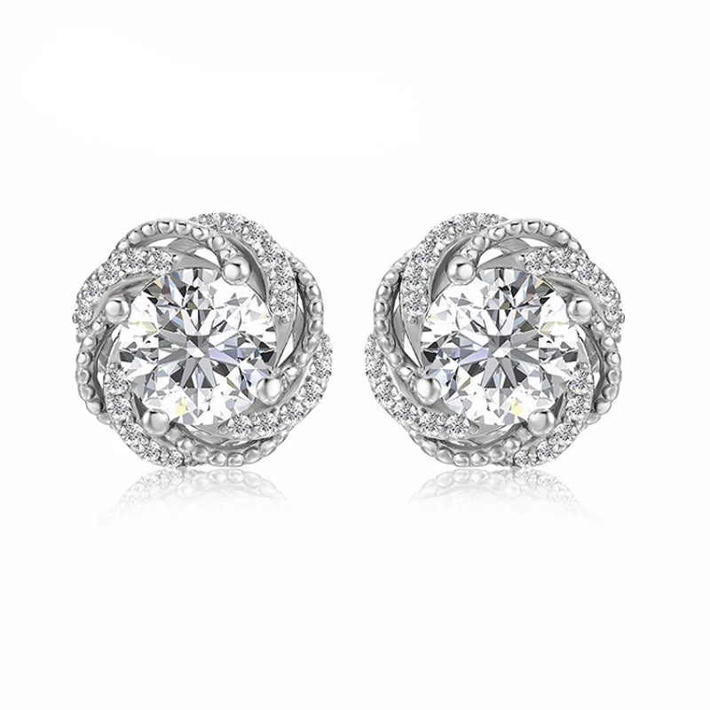 Trendy Snowflake Stud Earrings