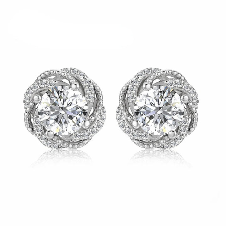 Trendy Snowflake Stud Earrings