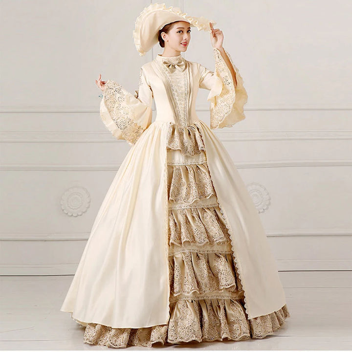 Elegant Royal Court Ball Gown Dress