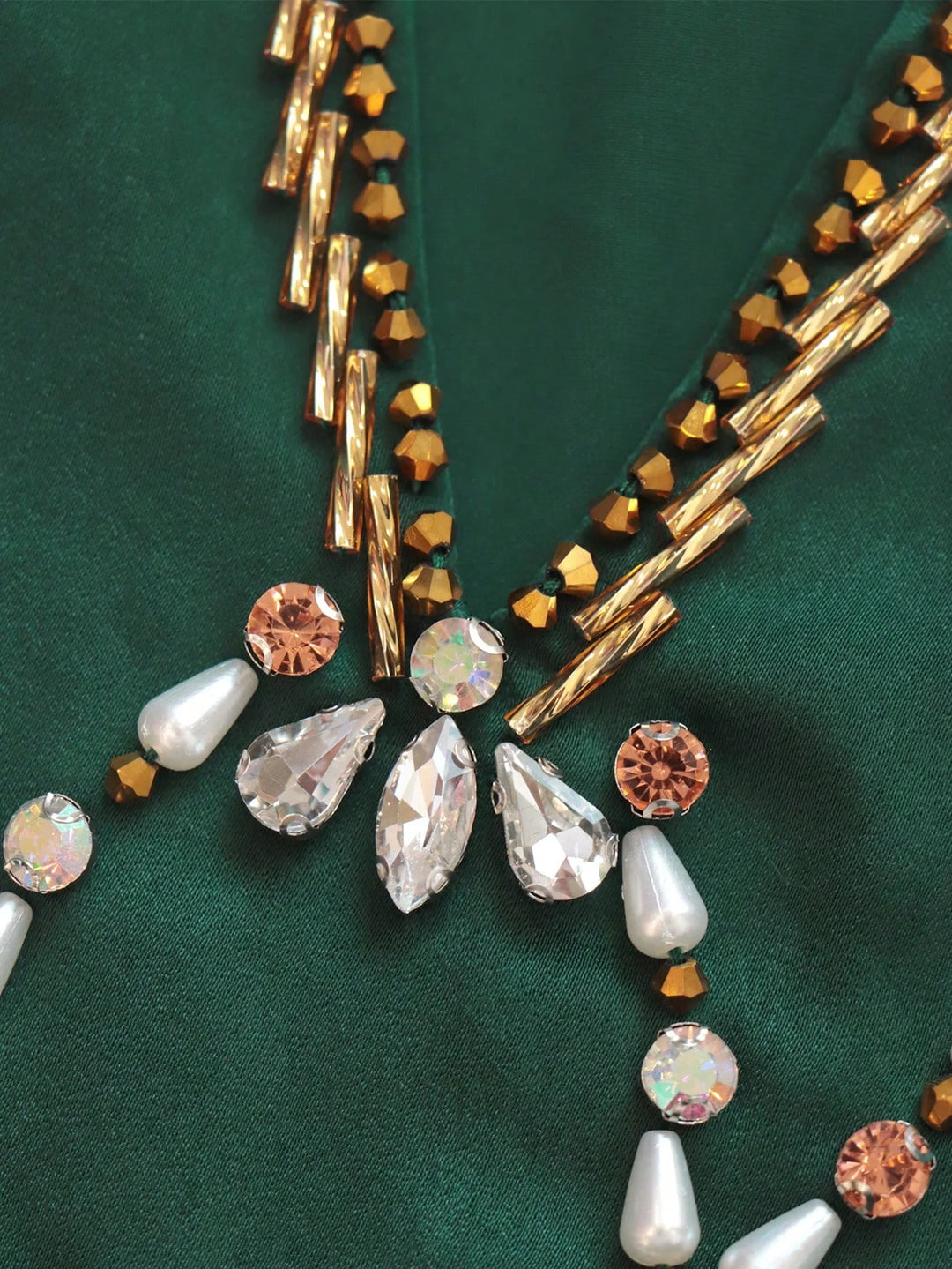 Sleek Embroidered Flares Sleeves Cocktail Dress