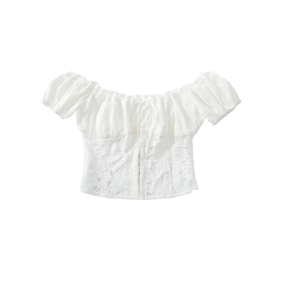 Luxury Off Shoulder Crop Top
