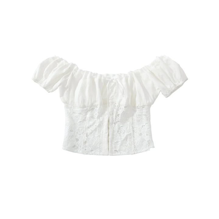 Luxury Off Shoulder Crop Top