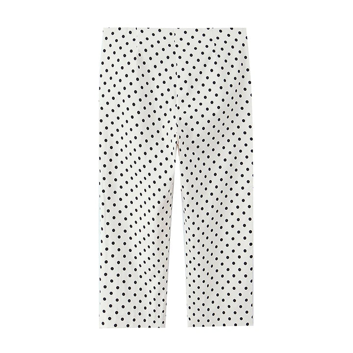 Stunning Polka Dots Capri Pants