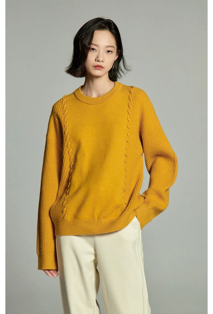 Round Neck Loose Warm Sweater