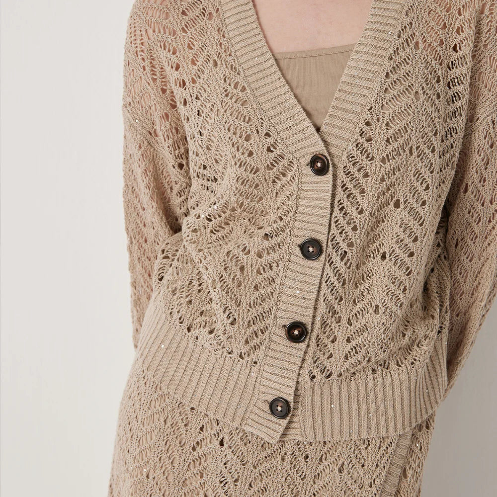Homely Pure Linen Cardigan Sweater