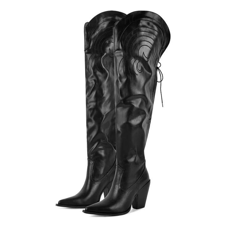 Stylish Matte Knee-High Boots