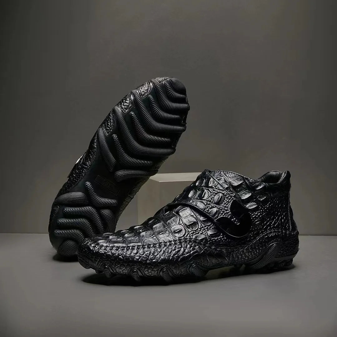 Gorgeous Embossed High-top Retro Sneakers