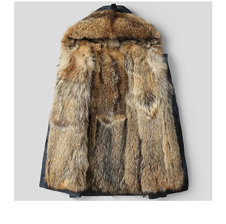 Luxury Hooded Fur Jacket