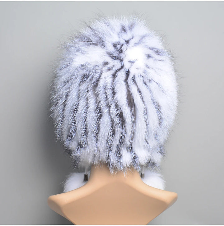 Lovely Real Fur Beanie Cap
