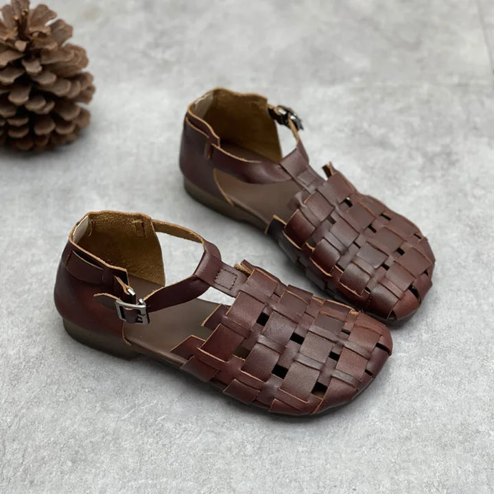 Elegant Soft Bottom Leather Sandals