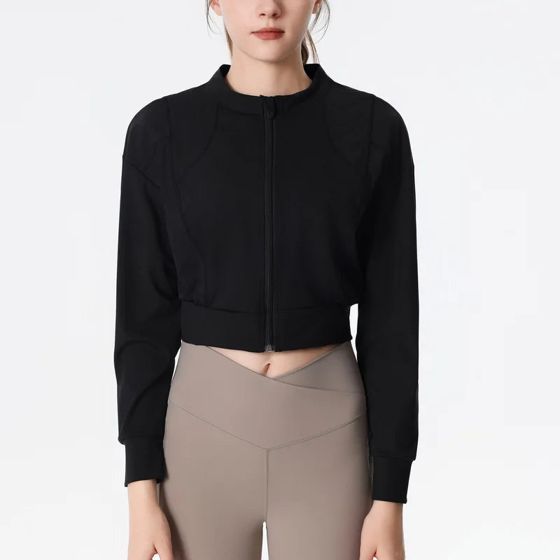 Slim Fit Zipper Sports Jacket