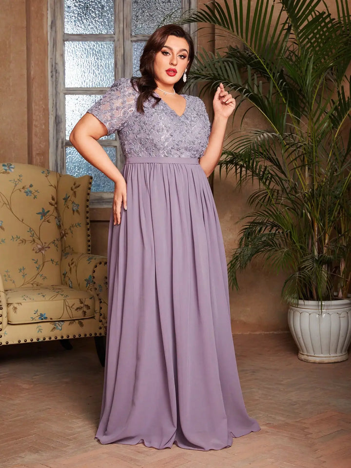 Romantic Three-dimensional Party Dress