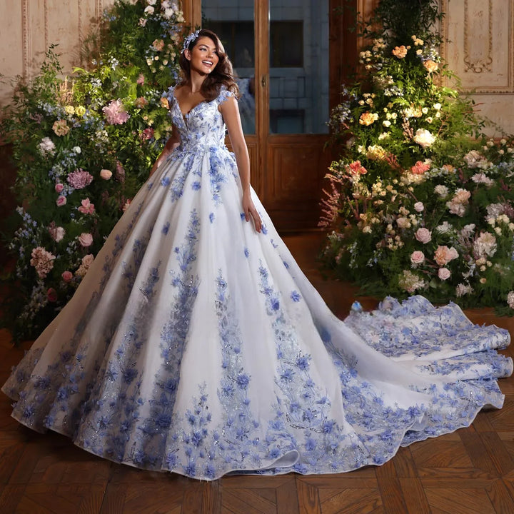 Heavenly Floral Wedding Dress
