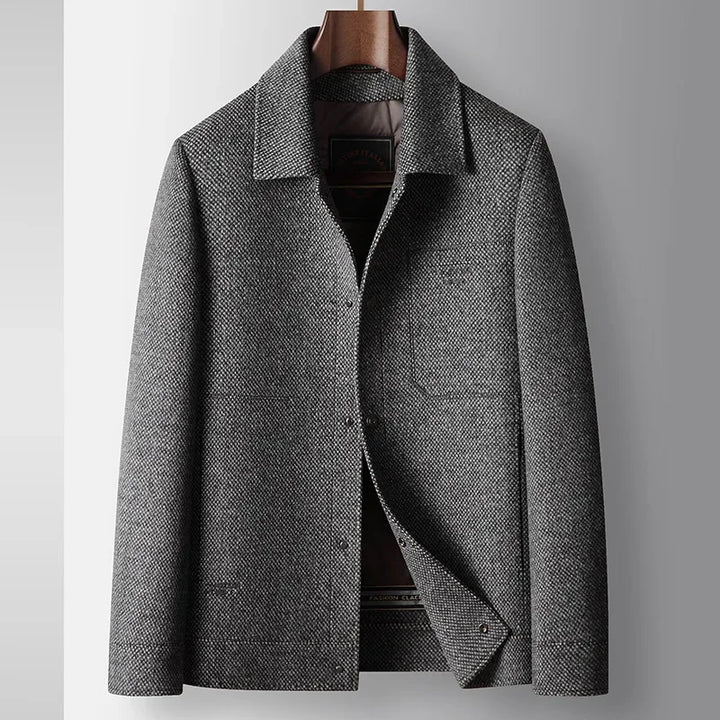 Fancy Duck Down Wool Coat