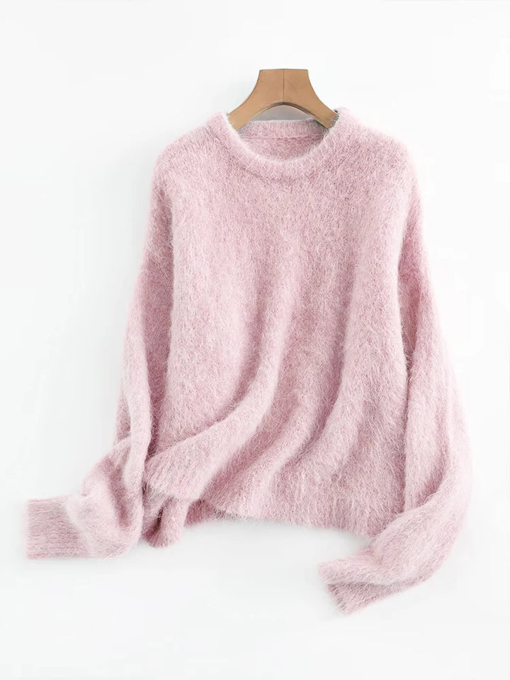 Elegant Dropped Sleeves Loose Sweater
