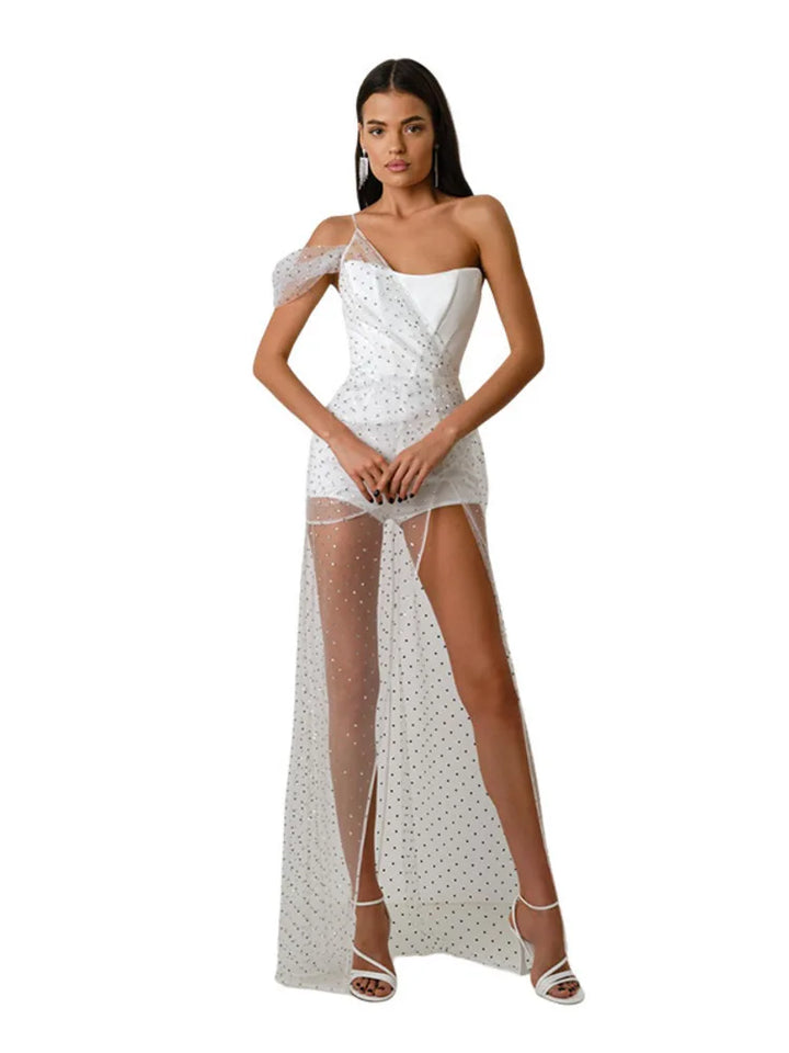 Stylish Bright Night Mesh Dress