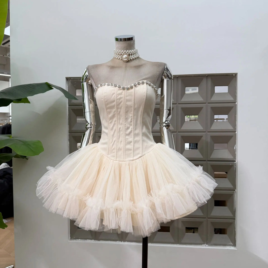 Timeless High Waisted Mini Party Dress
