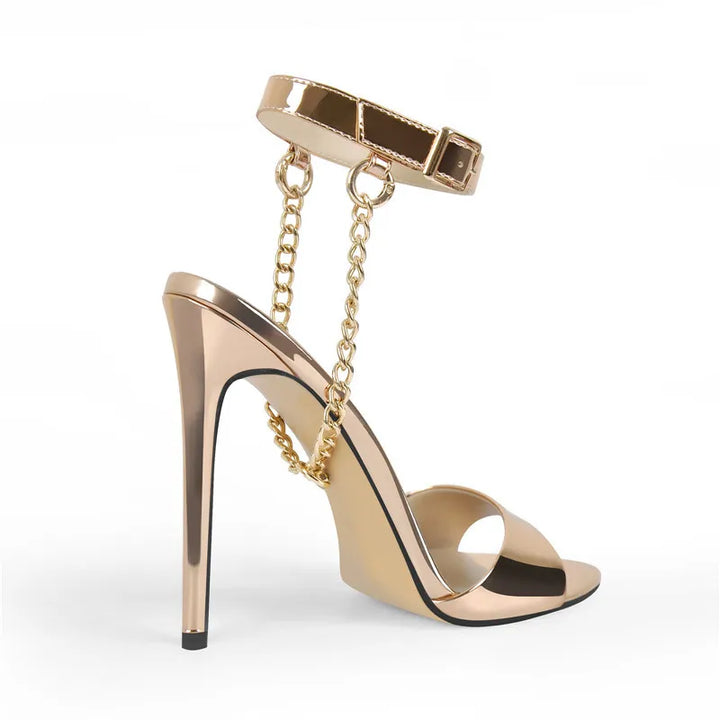 Classic Gold Chain Sandals