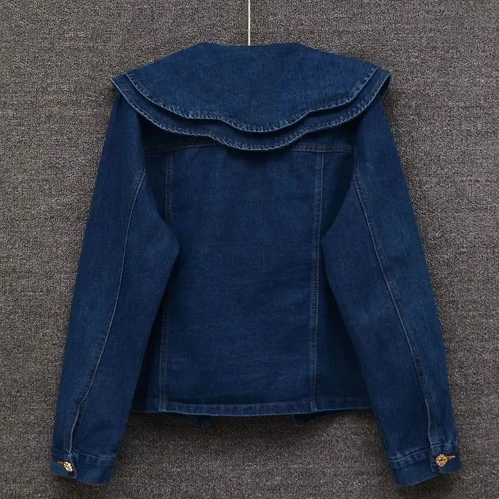Smart Doll Collar Denim Jeans Jacket