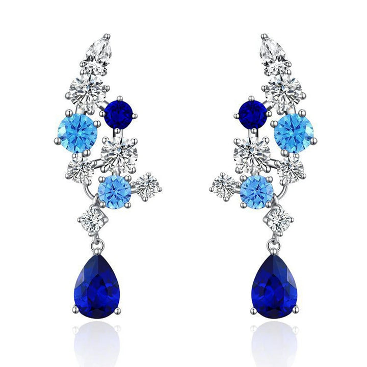 Delightful Pear Cut Ruby Drop Earrings