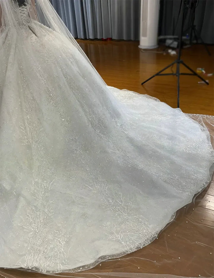 Alluring Beaded Arabian Wedding Ball Gown