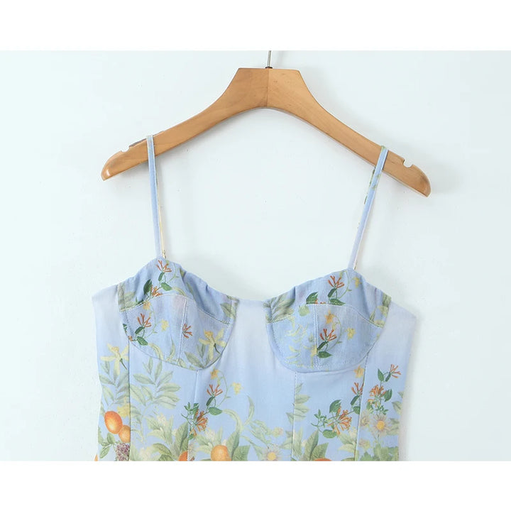 Beautiful Spaghetti Straps Summer Dress