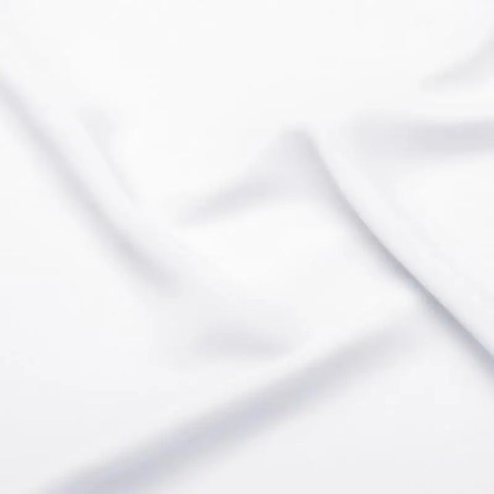 Chiffon midi party gown fabric swatch in white, soft draped close-up