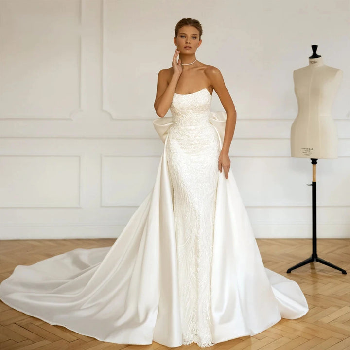 Stunning Detachable Bridal Overskirt