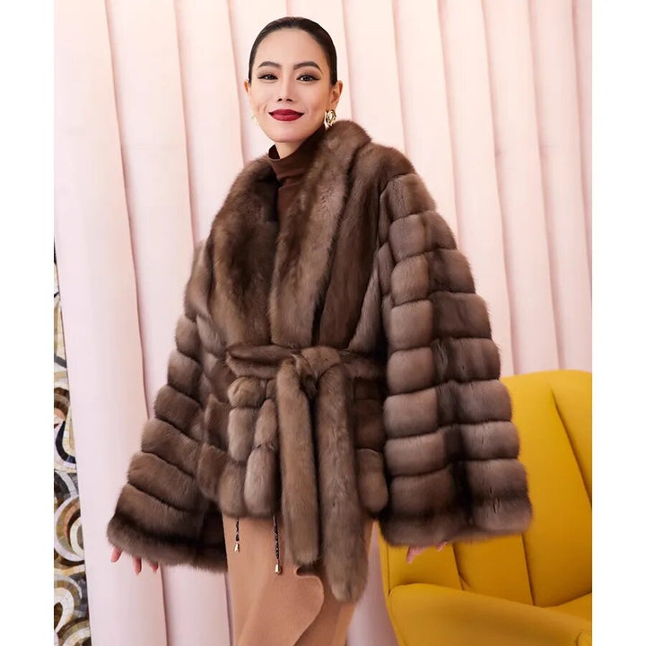 Natural Fur Women's Short Coat