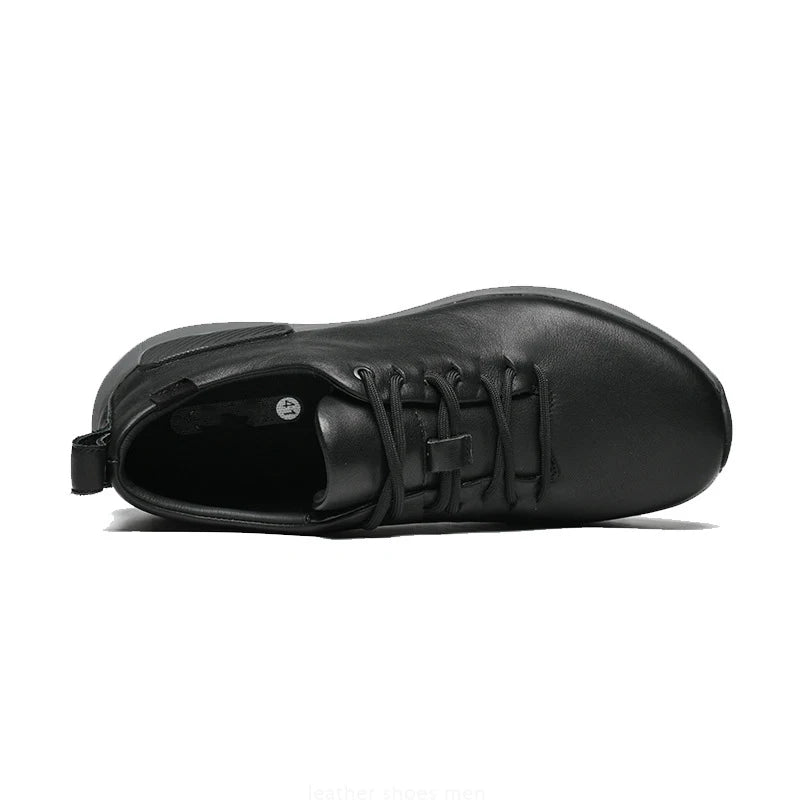 Trendy Lightweight Real Leather Sneakers