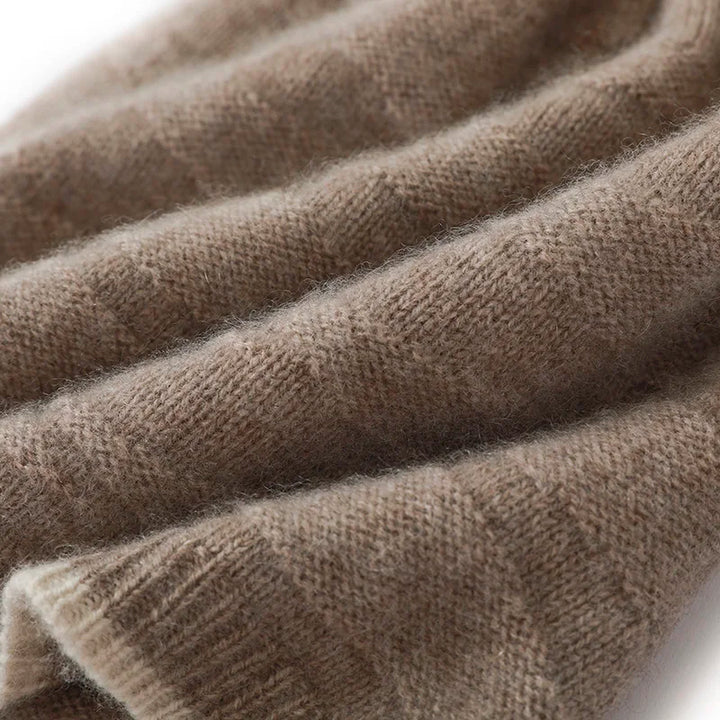 Thick Knitted Cashmere Beanie Cap