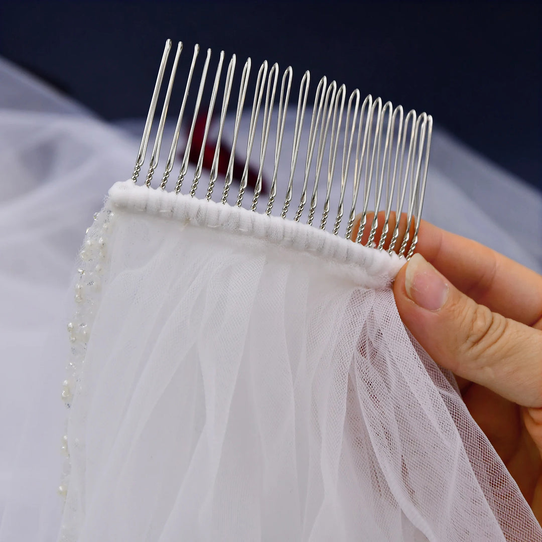 Luxury Crystal Organza Bridal Veils