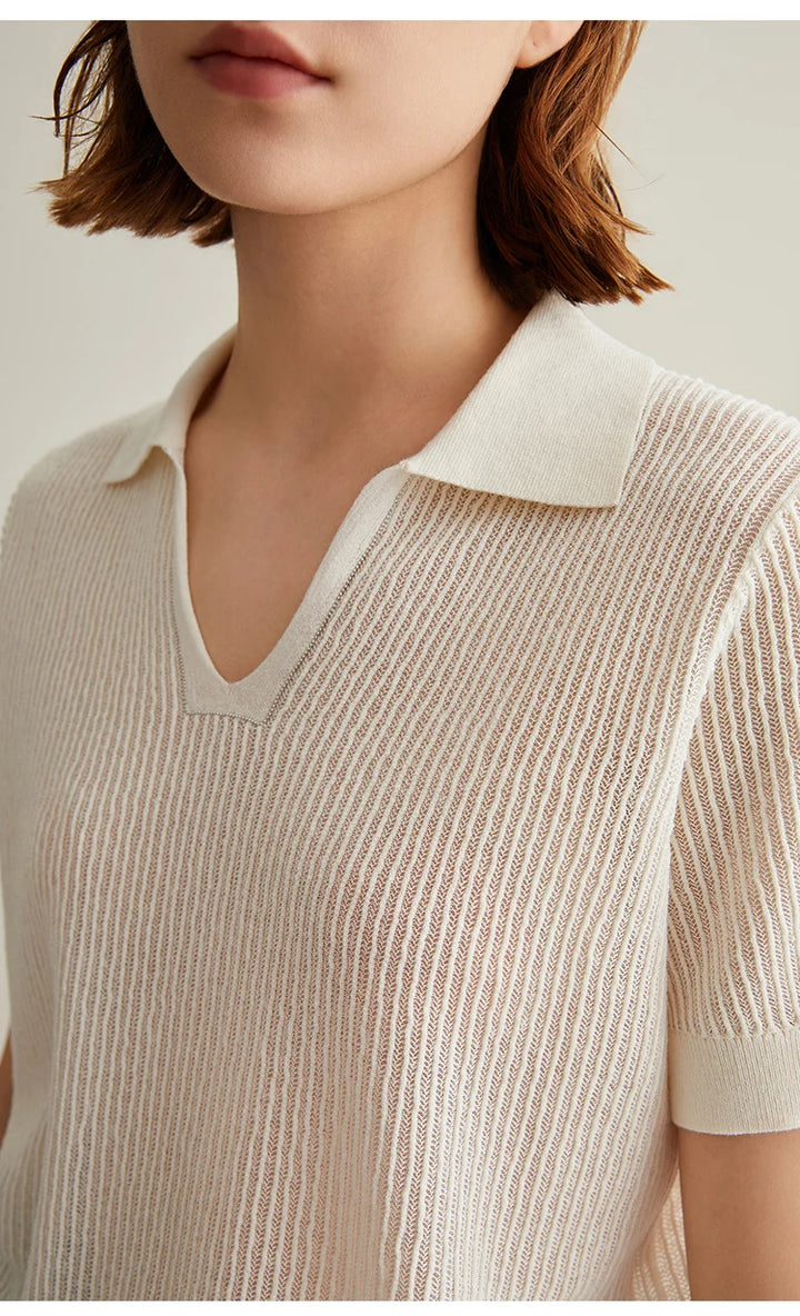 Linen Silk Pullover Sweater