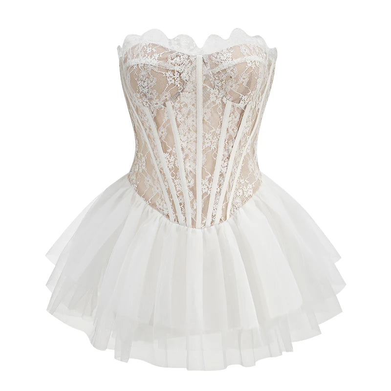 Stunning Ruffle Detail Mini Dress