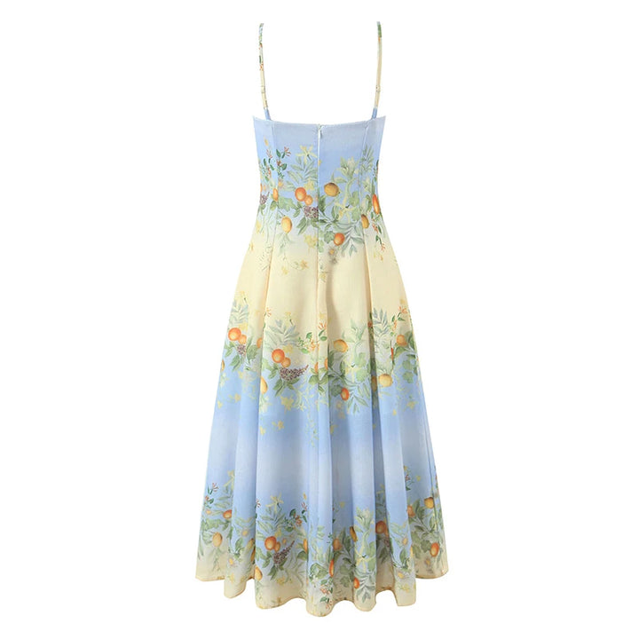 Beautiful Spaghetti Straps Summer Dress