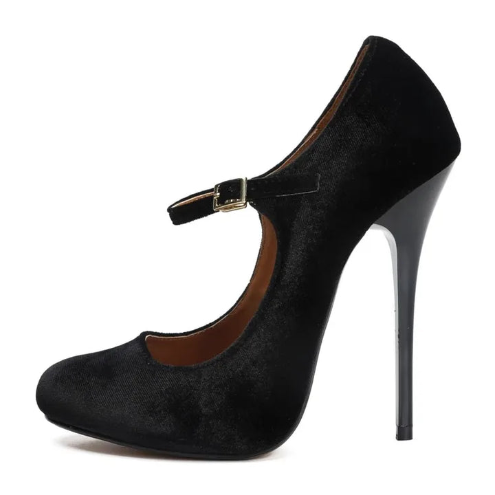 Bright Velvet Club High Heels