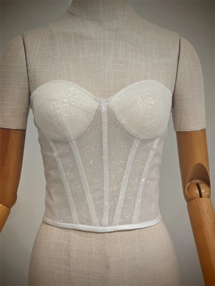 Modish See-Through Bridal Corset