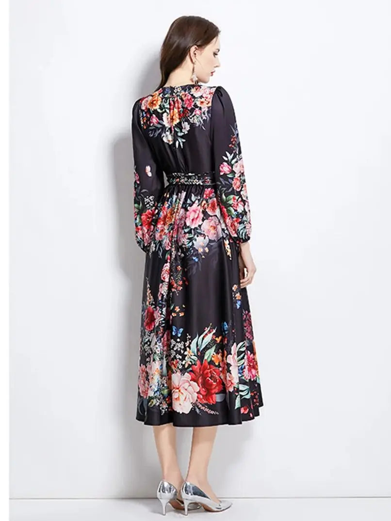 Classic Wrap Style Cocktail Party Dress